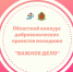 Об итогах конкурса добровольческих проектов молодёжи «Важное дело» - Гусь-Хрустальный район